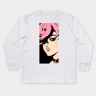 Pink Trish Kids Long Sleeve T-Shirt